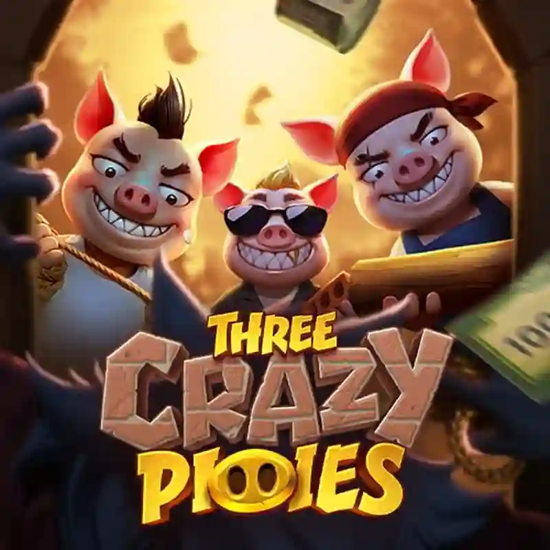 Three Crazy Piggies slot game interface